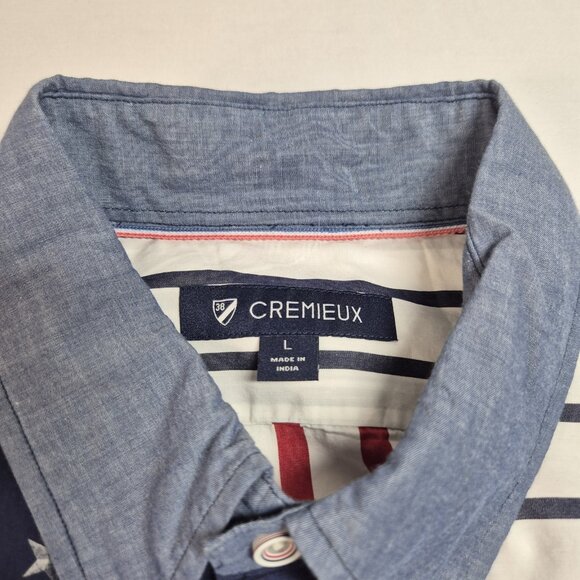 Daniel Cremieux Men's Shirt Size L Blue Label Stars & Stripes Button Up (45) - Picture 11 of 12